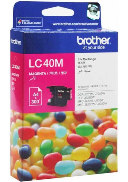 LC-40M Kırmızı Orijinal KARTUŞ-DCPJ525W-E Grade