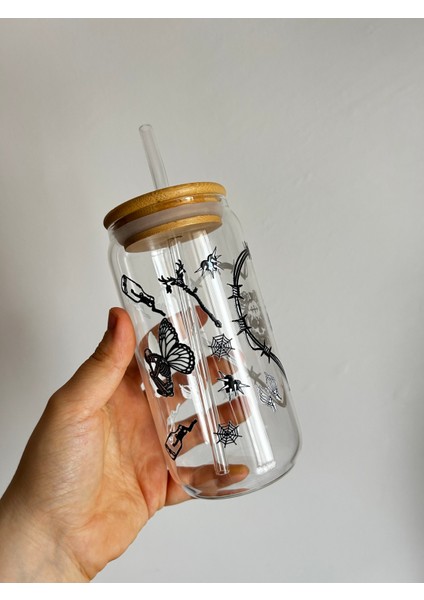 Pipetli Gotik Kurukafa Desenli Hediyelik Kahve Bardağı Kola Bardağı fiyatları