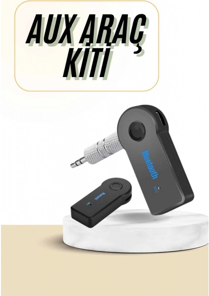 Bluetooth Araç Kiti Aux Çıkışlı Telefon Müzik Alıcı Tüm Cihazlara Uyumlu