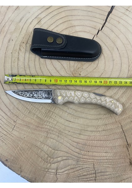 Kompakt Kabze Gravürlü Sırttan Kilitli Çakı Kamp ve Doğa Bıçağı Outdoor indirimleri