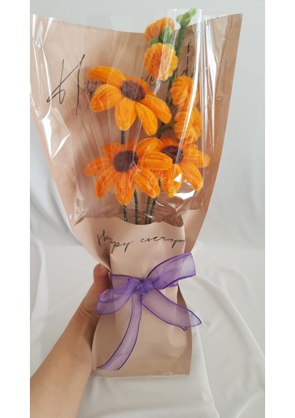 Ayçiçeği Çiçek Buketi – El Yapımı Hediyelik Aranjman modelleri