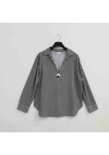 Büyük Beden Çizgili Bluz fiyatları
