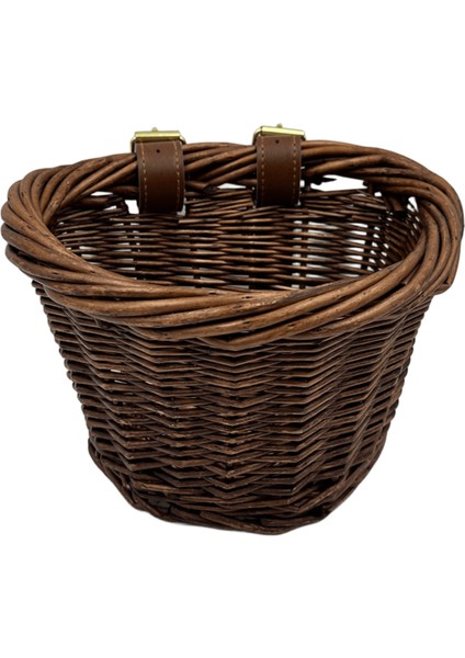 BİSİKLET ÖRME HASIR SEPET, PRATİK KAYIŞ BAĞLANTILI (12"-16" JANT)