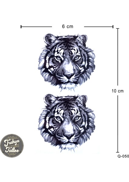 Geçici Dövme 1-2 Hafta Kalıcı Minimal Kaplan Dövmesi