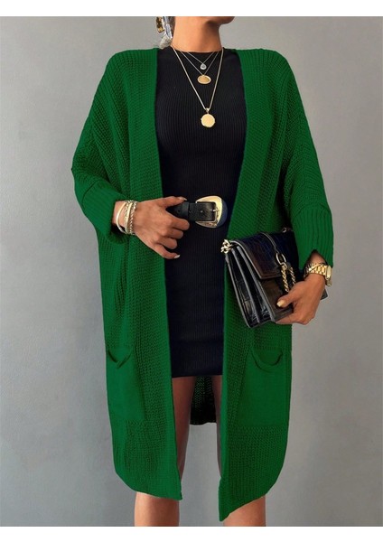 Oversize Kalıp Cepli Salaş Triko Hırka modelleri