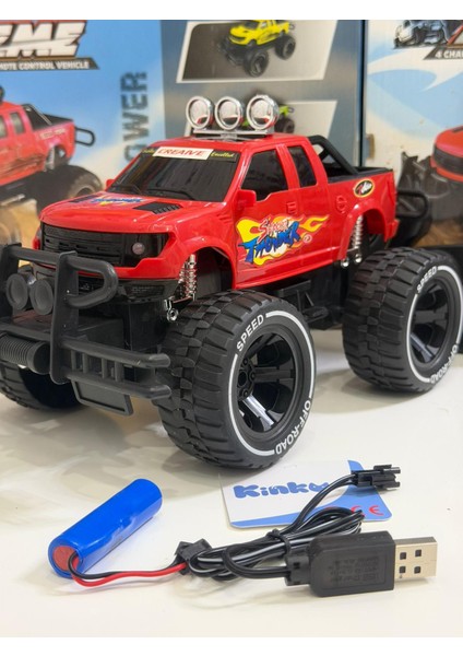 Uzaktan Kumandalı Şarjli Arazi Arabası Full Fonksiyon Işıklı Drift Çeken Hızlı Safari 25X17 cm