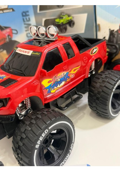 Uzaktan Kumandalı Şarjli Arazi Arabası Full Fonksiyon Işıklı Drift Çeken Hızlı Safari 25X17 cm