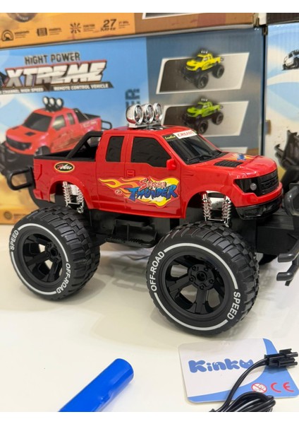 Uzaktan Kumandalı Şarjli Arazi Arabası Full Fonksiyon Işıklı Drift Çeken Hızlı Safari 25X17 cm