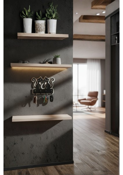 Sevimli Kediler Anahtar Askılığı, Dekoratif Anahtarlık Askılığı modelleri