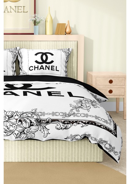 Nevresim Takımı Çift Kişilik Pamuklu Saten Kumaş 6 Parça 3D Dijital Baskı Duvet Cover Set Model No: fiyatları