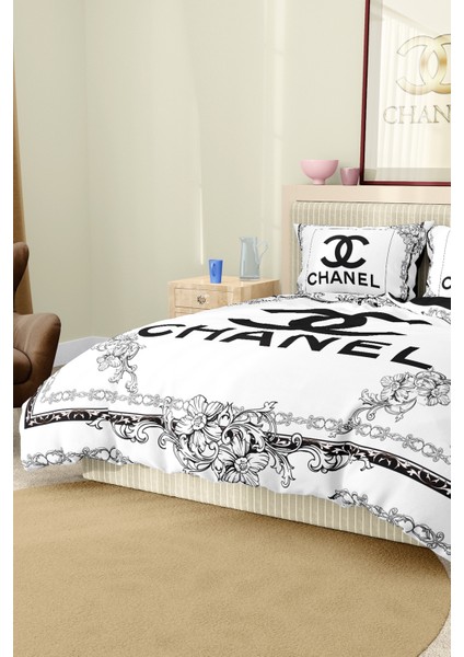 Nevresim Takımı Çift Kişilik Pamuklu Saten Kumaş 6 Parça 3D Dijital Baskı Duvet Cover Set Model No: modelleri