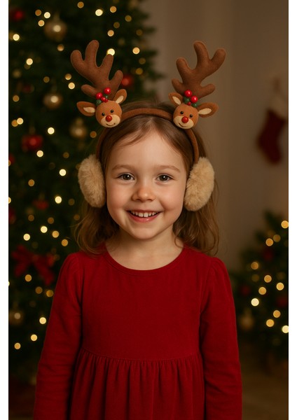 Yılbaşı Süsü Yılbaşı Desenli Kız Çocuk Taç Kız Çocuk Oyuncağı Noel Süsü