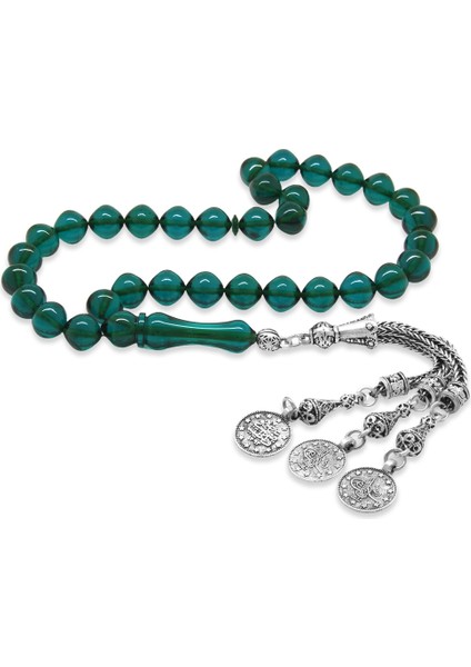 Kararmaz Metal Mecidiye Püsküllü Istanbul Kesim Turkuaz Ateş Kehribar Tesbih fiyatları