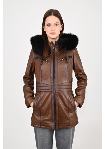 Kadın Deri Mont 8136KPŞ