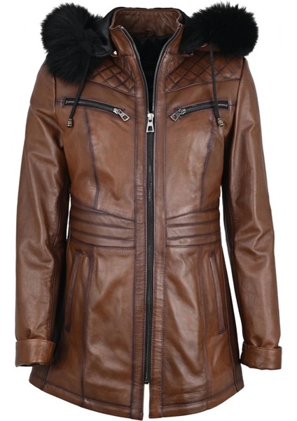 Kadın Deri Mont 8136KPŞ modelleri