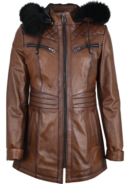 Kadın Deri Mont 8136KPŞ indirimleri