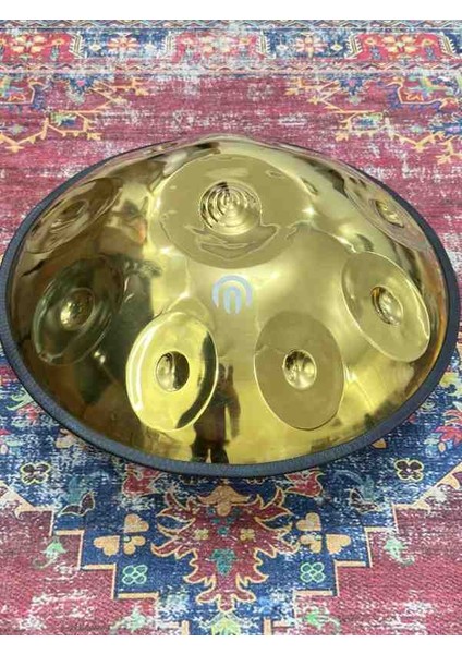 Titanium Handpan 9 Nota Re Minör Çanta Renkli Kuşak Bakım Yağı