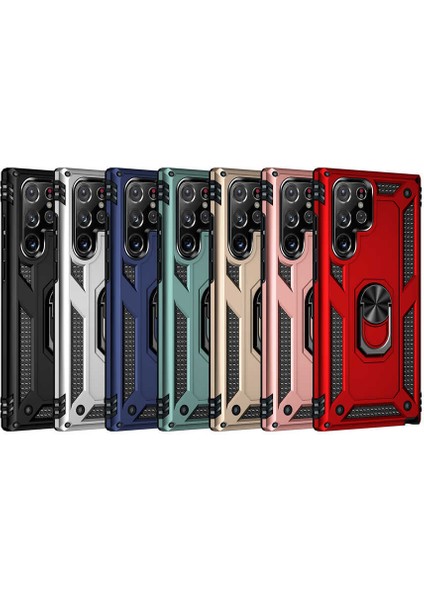 Spia Galaxy S22 Ultra Kılıf Spıa Vega Kapak-Siyah fırsatları