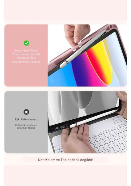 Xiaomi Redmi Pad 2 Uyumlu 11" Standlı Klavyeli Tablet Kılıfı indirimleri