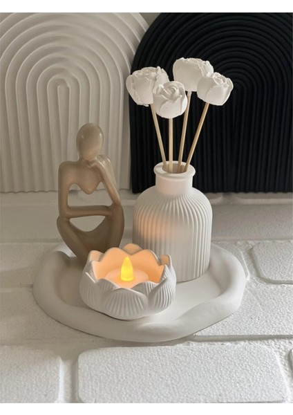 Dekoratif Biblo Mumluk Vazo Set