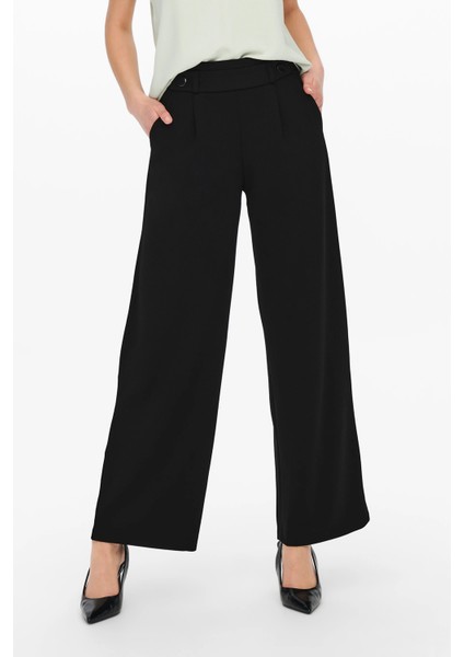 Jdygeggo Regular Fit Normal Bel Geniş Paça Pantolon Bayan Pantolon 15208430
