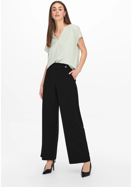 Jdygeggo Regular Fit Normal Bel Geniş Paça Pantolon Bayan Pantolon 15208430 fiyatları