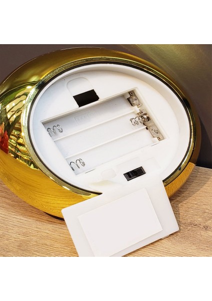 Büro Ev Ofis Dekoru Için Pilli Golden Dekoratif Mum