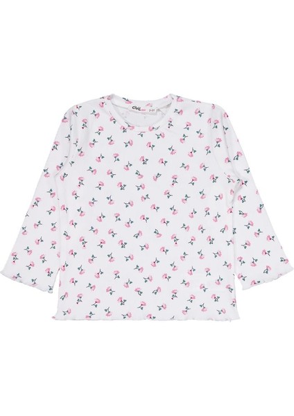 Çiçek Desenli 2-5 Yaş Pijama Takımı