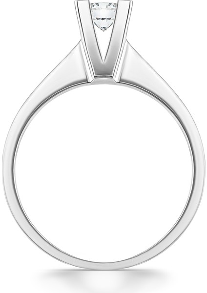 H Renk 0,30 Karat Hrd Sertifikalı Tektaş Pırlanta Yüzük indirimleri