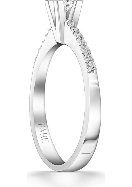 0,22 Karat Kolu Taşlı Tektaş Pırlanta Yüzük fiyatları