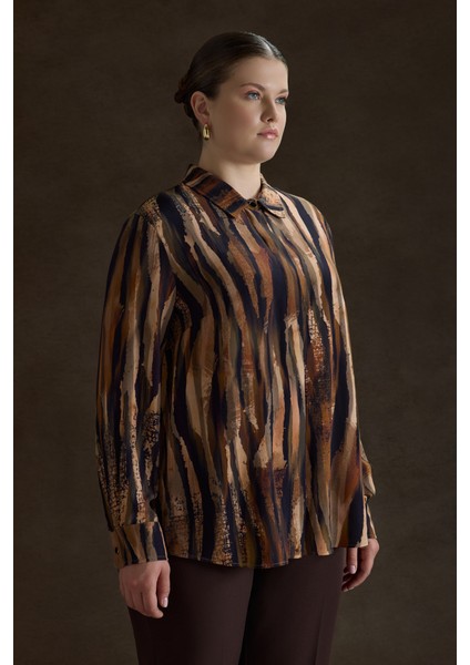 Desenli Viscon Bluz modelleri