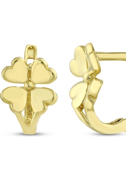 Altın Yonca Küpe - 14K fiyatları