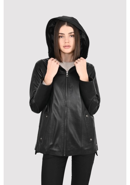 Kadın Deri Mont 8011KSN fırsatları