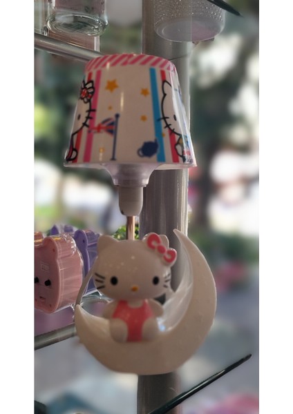 Hello Kitty Figürlü Abajur Model Masa/gece Lambası (28CM) AD963002