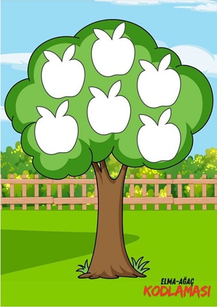 Okul Öncesi Kodlama Etkinlikleri (Elma-Ağaç)