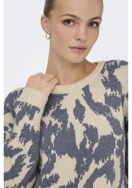 Gigi Ls Glitter O-Neck Kadın Triko Kazak – Işıltılı Bisiklet Yaka fırsatları