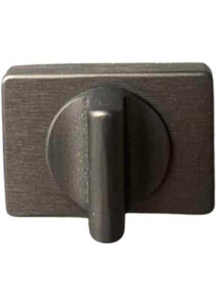 RO15 Kapı Kolu Rozeti Wc Fırçalı Füme Renk 53X37X11 mm