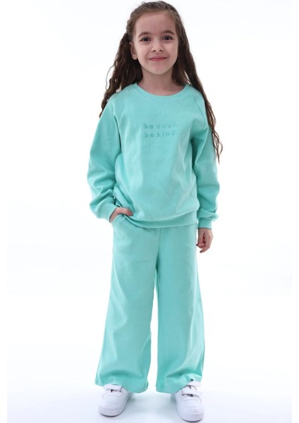 Kyex Kız Çocuk Alt Üst Kaşkorse Pamuklu Eşofman Takımı