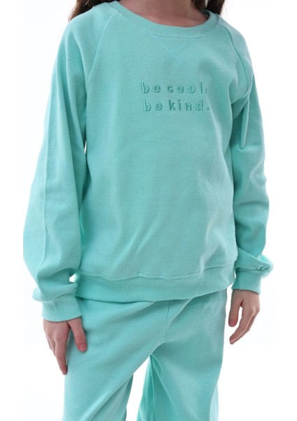 Kyex Kız Çocuk Alt Üst Kaşkorse Pamuklu Eşofman Takımı fırsatları