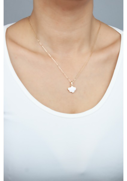 Mine Detay Gold Uçlu Kolye