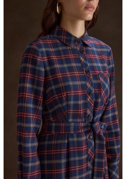 Ekose Desenli Elbise modelleri