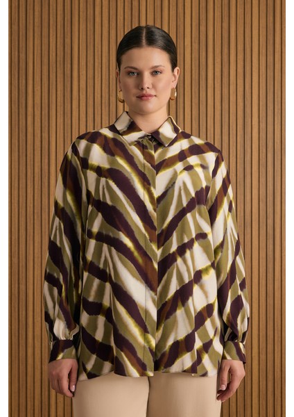 Desenli Viscon Bluz modelleri