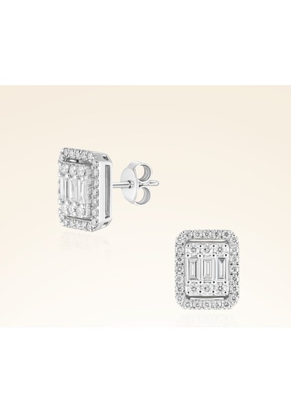 0,93 Karat Pırlanta Baget Küpe fiyatları