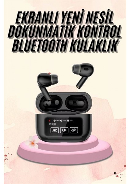 Kulak Içi Bluetooth Kulaklık Ekranlı Müzik Dinleme Çağrı Cevaplama Siyah fiyatları