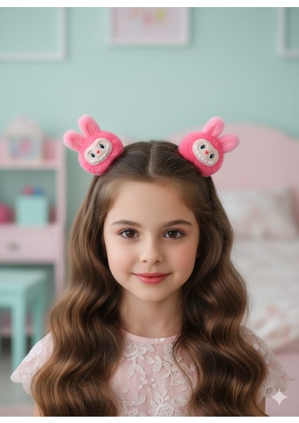 Denes Life 2'li Labubu Figürlü Peluş Toka