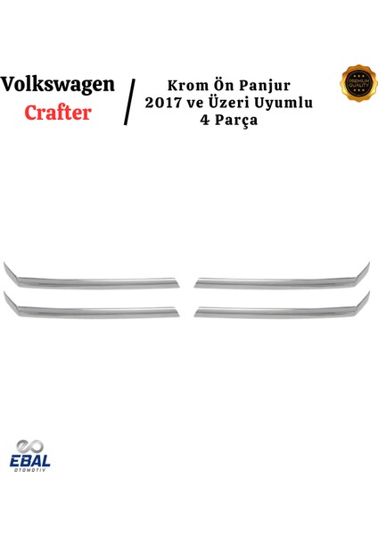 Vw Crafter Krom Ön Panjur 4 Prç. 2018 ve Üzeri P.çelik fırsatları