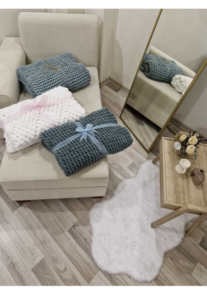 Puffy Tv Battaniyesi 100X150 cm Gri modelleri