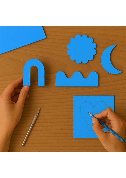 Renkli Mukavva 50X70 Açık Mavi 18'li fiyatları