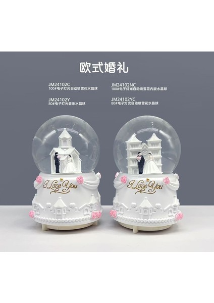 Işıklı Müzikli Orta Boy Kar Küresi