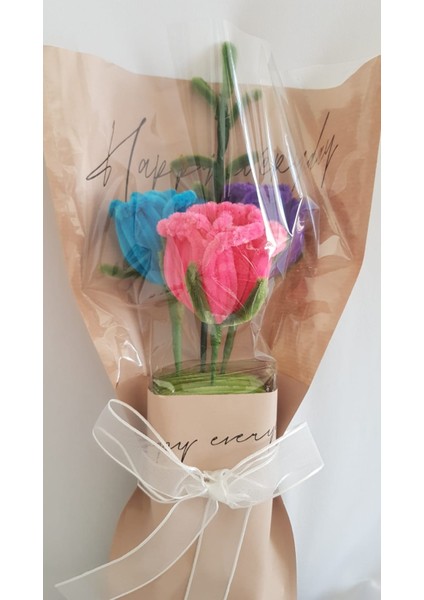 Gül Çiçek Buketi – El Yapımı Hediyelik Aranjman modelleri